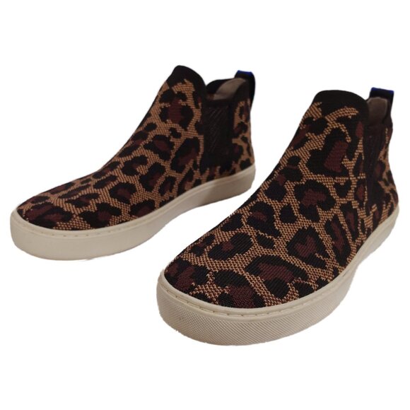 Rothy's Chelsea Sneaker Boot in Wildcat Leopard/Cheetah Print - Picture 6 of 9